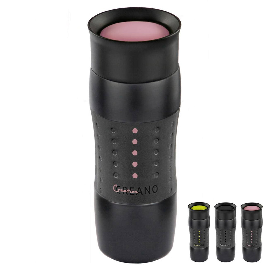 Creano Design Travel Mug 420 ml, Coffee to Go Cup Pink